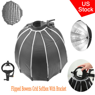 US SL-70S 70cm Flipped Parabola Softbox With Grid & S Bracket For Godox Flash