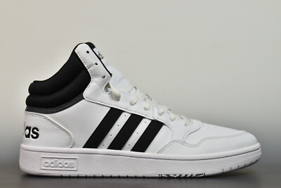adidas Herren Hoops 3.0 Mid Herrenschuhe Sneaker Weiss NEU GW3019