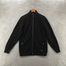Calvin Klein Zip Up Jacket Mens M Black Mock ...
