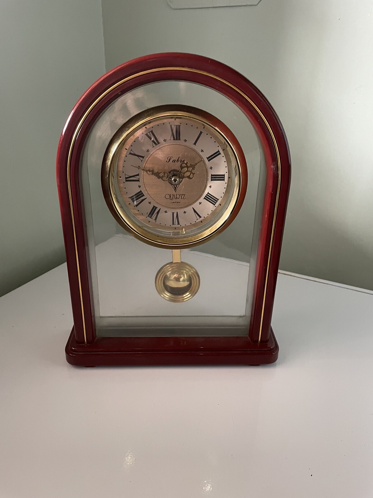 SABRE PLASTIC QUARTZ BAR/MANTLE/DESK CLOCK MADE IN JAPAN eBay