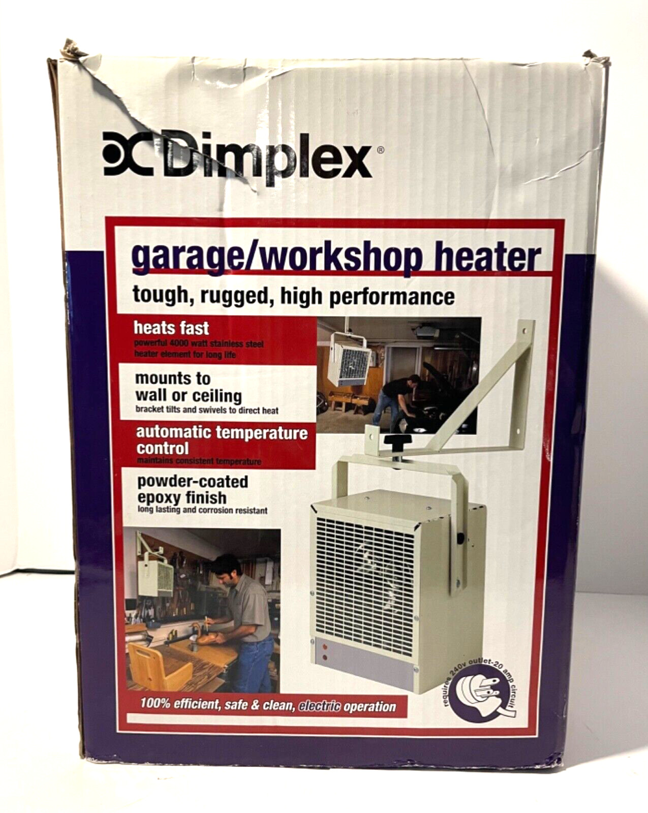 New DIMPLEX Garage Workshop Forced Air Heater Fan DGWH4031 240v 4000 Watt NEW
