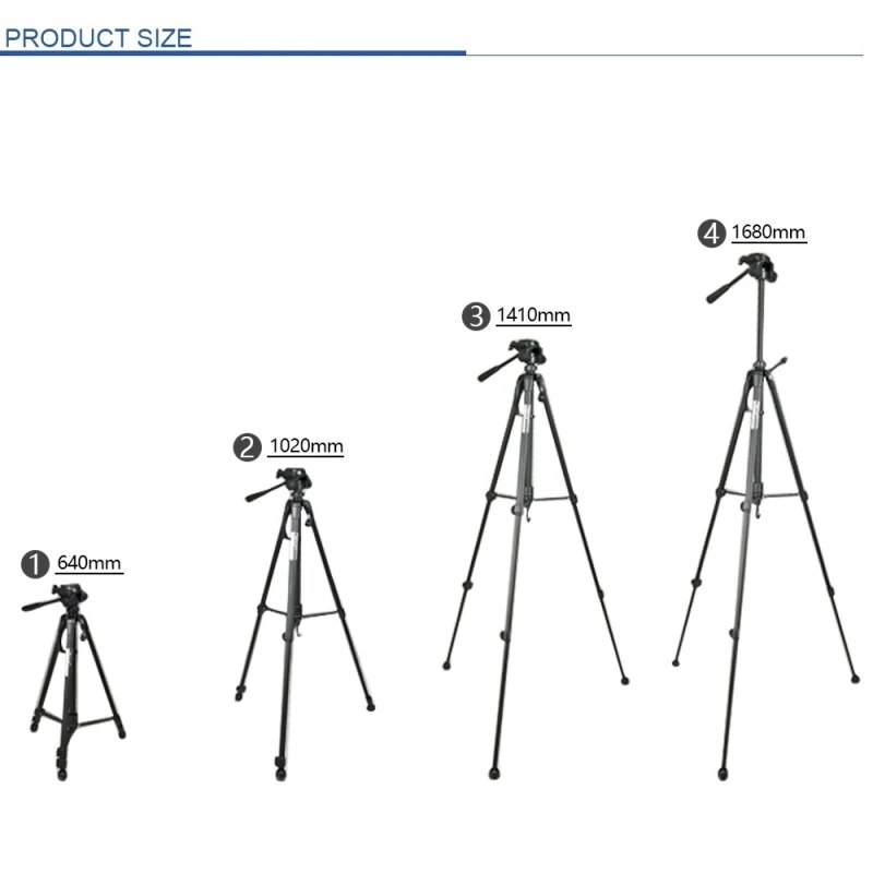Lightweight Professional Aluminium Tripod Stand for Camera, DSLR or