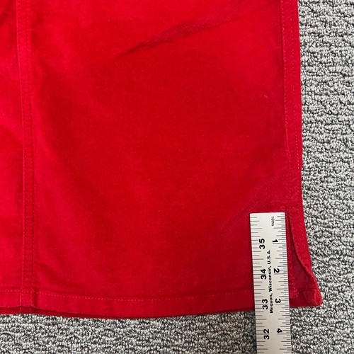 Gap Kids Stretch Skirt Girls Size 12 Red Front & back pockets Belted Zip Closure - Picture 7 of 14