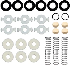 Trumpet Repair Kit, Trumpet Replacement Parts, Includes 6 Valve Guides, 12 Felt