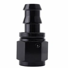 2PCS Push On Lock Hose End Fitting Adapter Aluminum for Oil/Fuel/Gas Hose/Line