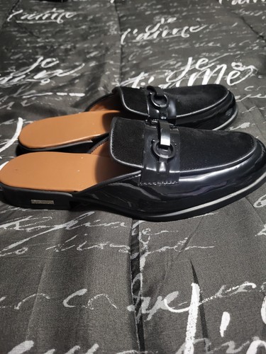 men casual leather and suede italian sliding shoes 9.5 - Picture 7 of 8