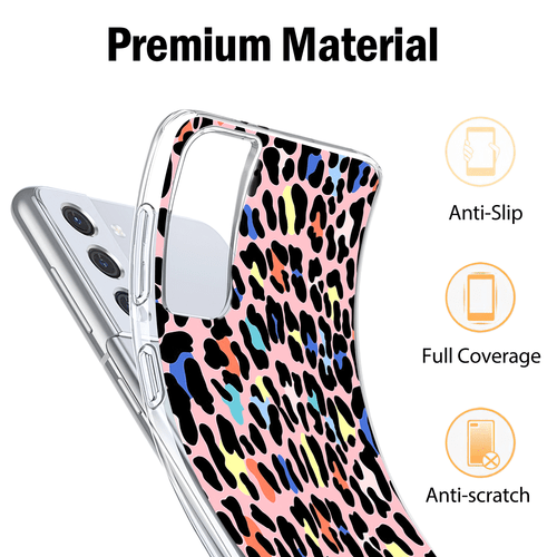 Handyhülle Stoßfest Leopardenmuster Cover für Samsung Galaxy S23 S24 A15 A14 A54 - Bild 10 von 65