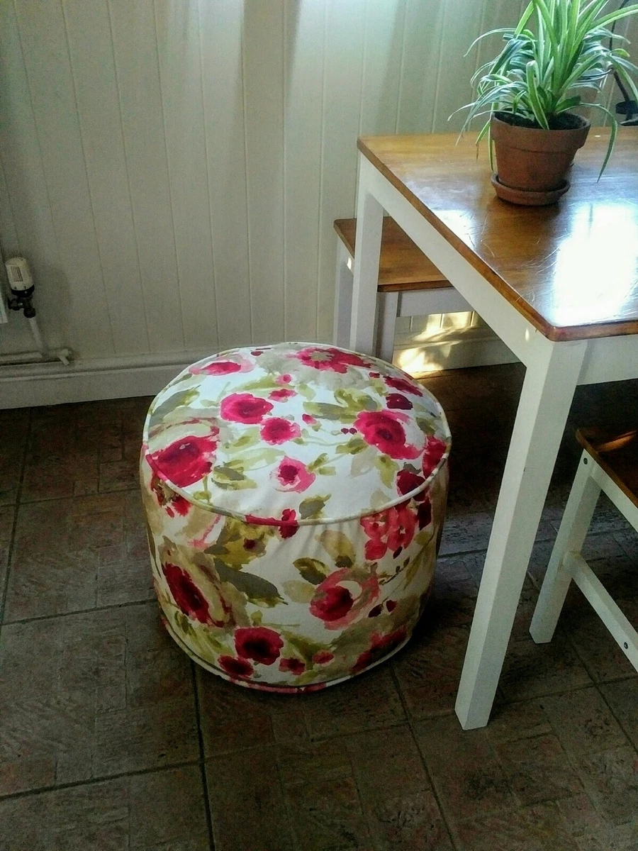 Patterned pouffe sale