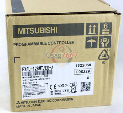 New Mitsubishi FX3U-128MT/ES-A Programmable Logic Controller PLC Module In Box New Mitsubishi FX3U-128MT/ES-A Programmable Logic Controller PLC Module In Box