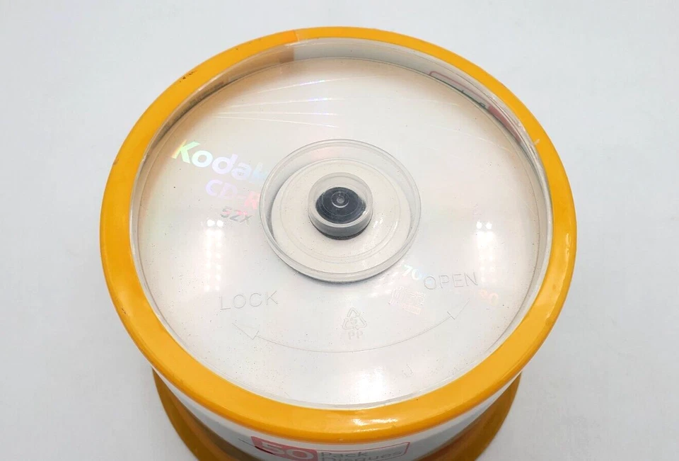 Kodak CD-R 25pk 52x 700mb 80min Recordable Compact Discs New Sealed - Image 4 of 4
