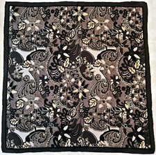 SCARF VINTAGE AUTHENTIC S.OLIVER FLORAL ART D...