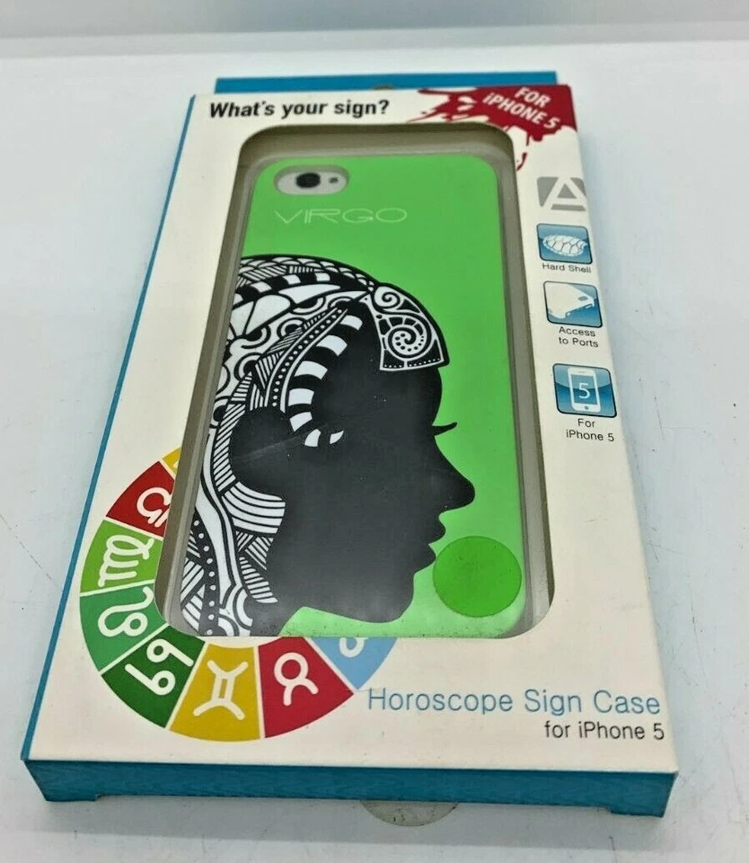 JUEGO DE 12 fundas de plástico duro para iPhone 5 con signo del zodiaco para horóscopo Aduro envío gratuito a Foto 3 de 4