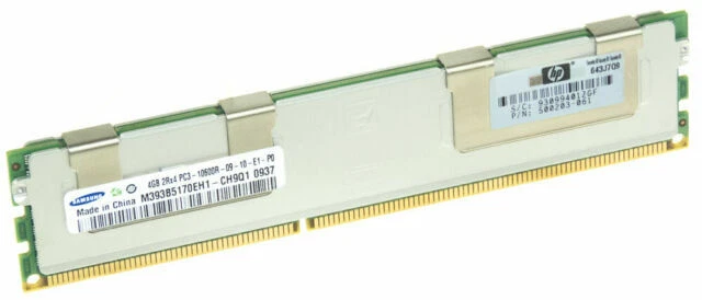 Mémoires RAM DDR3 SDRAM pour serveur, 4 Go par module avec 1 modules