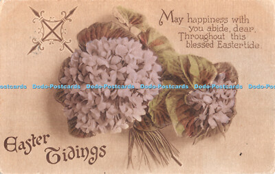 R435800 Easter Tidings May happiness with you abide dear The Regent Publishing 1