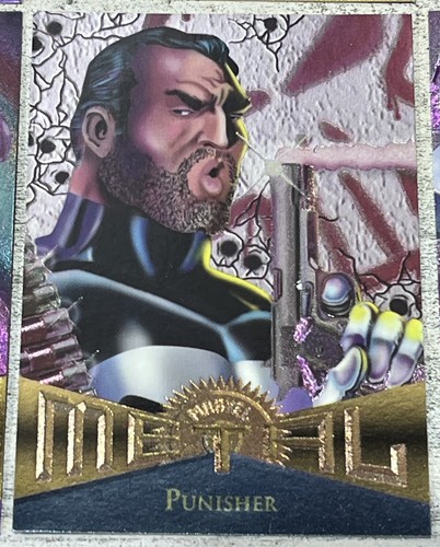 Lot of 8 1995 Vintage Marvel Metal Cards Punisher Mr Fantastic She-Hulk - Picture 7 of 19