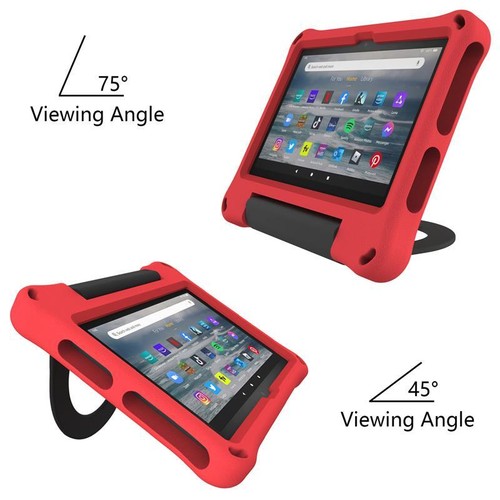 Stand Holder Case Amazon Kindle Fire 7 2022 12th Tablet Kid EVA ShockProof Cover - Picture 18 of 28