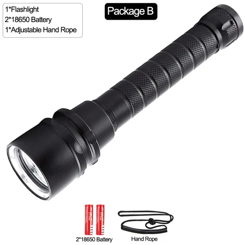 300000LM 5*leds LED Diving Flashlight Scuba Dive Torch Professional Diver Light - Picture 12 of 12