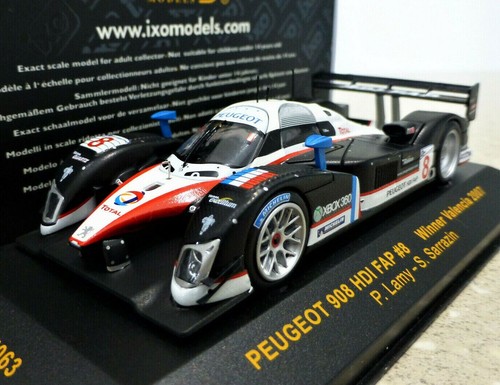 IXO 1/43 PEUGEOT 908 HDI-FAP #8 LeMans 2007 Vincitore Valencia P.Lamy/S.Sarrazin - Foto 2 di 5