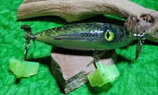 Custom Handmade 3 inch wooded topwater Prop  lure(American/Military)