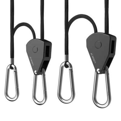 Heavy-Duty Adjustable Rope Clip Hanger, 150 lb. Weight Capacity One Pair