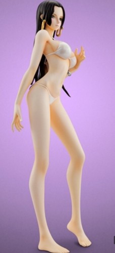 Figura One Piece Boa Hancock Edición Limitada Mega House POP Ver. Blanco Japón - Imagen 3 de 7