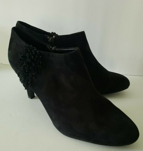 ALEX MARIE black Suede Florette Fringe 