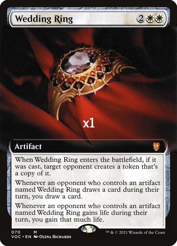 MTG Commander: Innistrad: Crimson Vow VOW Wedding Ring MINT (SELECT) | eBay MTG Commander: Innistrad: Crimson Vow VOW Wedding Ring MINT (SELECT) | eBay