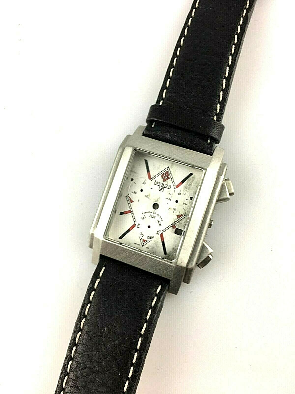 Caja + Correa de Reloj Invicta Chrono Cuarzo 40MM Repuestos No Movimiento