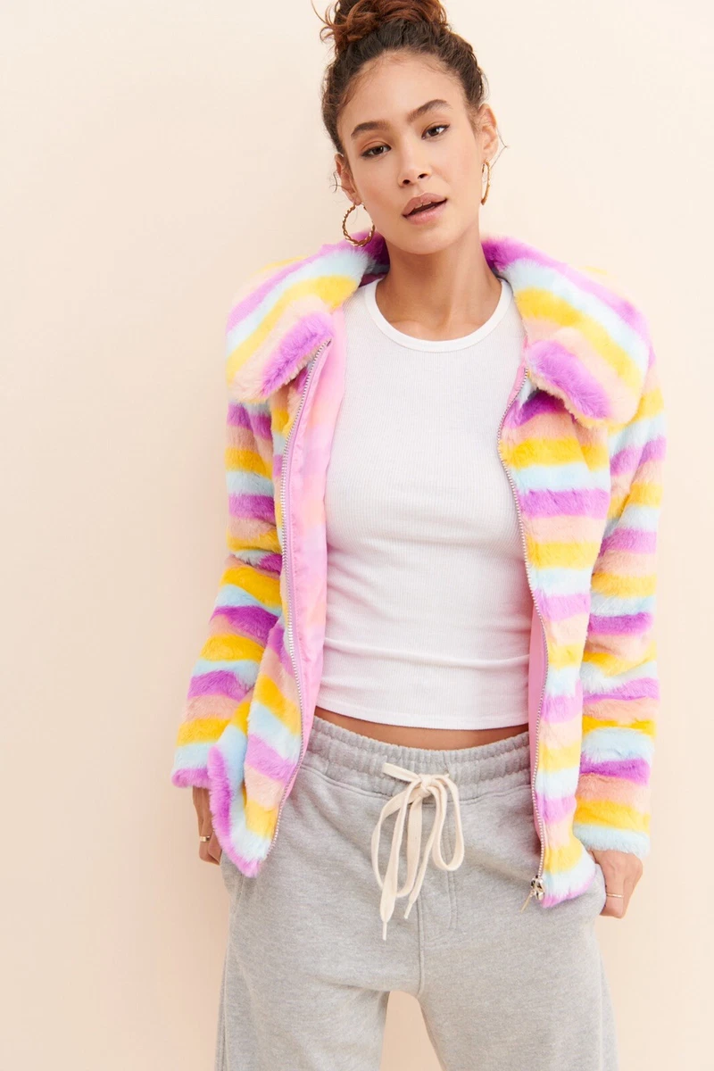 Daisy street rainbow jacket clearance