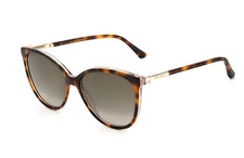 NEW JIMMY CHOO LISSA/S 0T4HA HAVANA BROWN GRADIENT AUTHENTIC SUNGLASSES ITALY