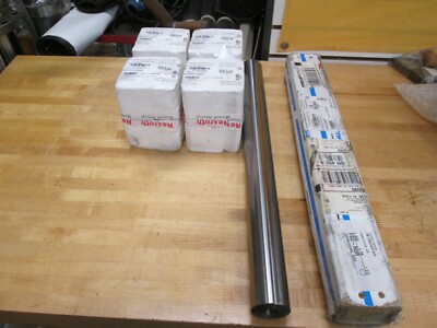 (2) Thomson 50mm Rails w/ (4) Rexroth Linear Bearings P/N: R067XX50XX ~NEW~