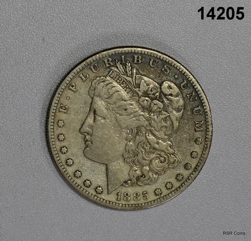 1885 S MORGAN SILVER DOLLAR XF+ DETAILS BETTER DATE! #14205