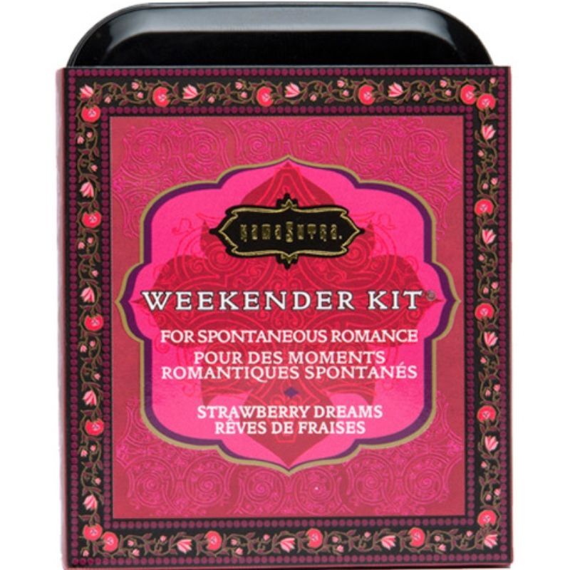 Kit Kamasutra De Fin De Semana, Sabor Fresa En Oferta Kamasutra Weekender Tin Kit Strawberry Dreams Fresa (Cod. Dl-D-221046)