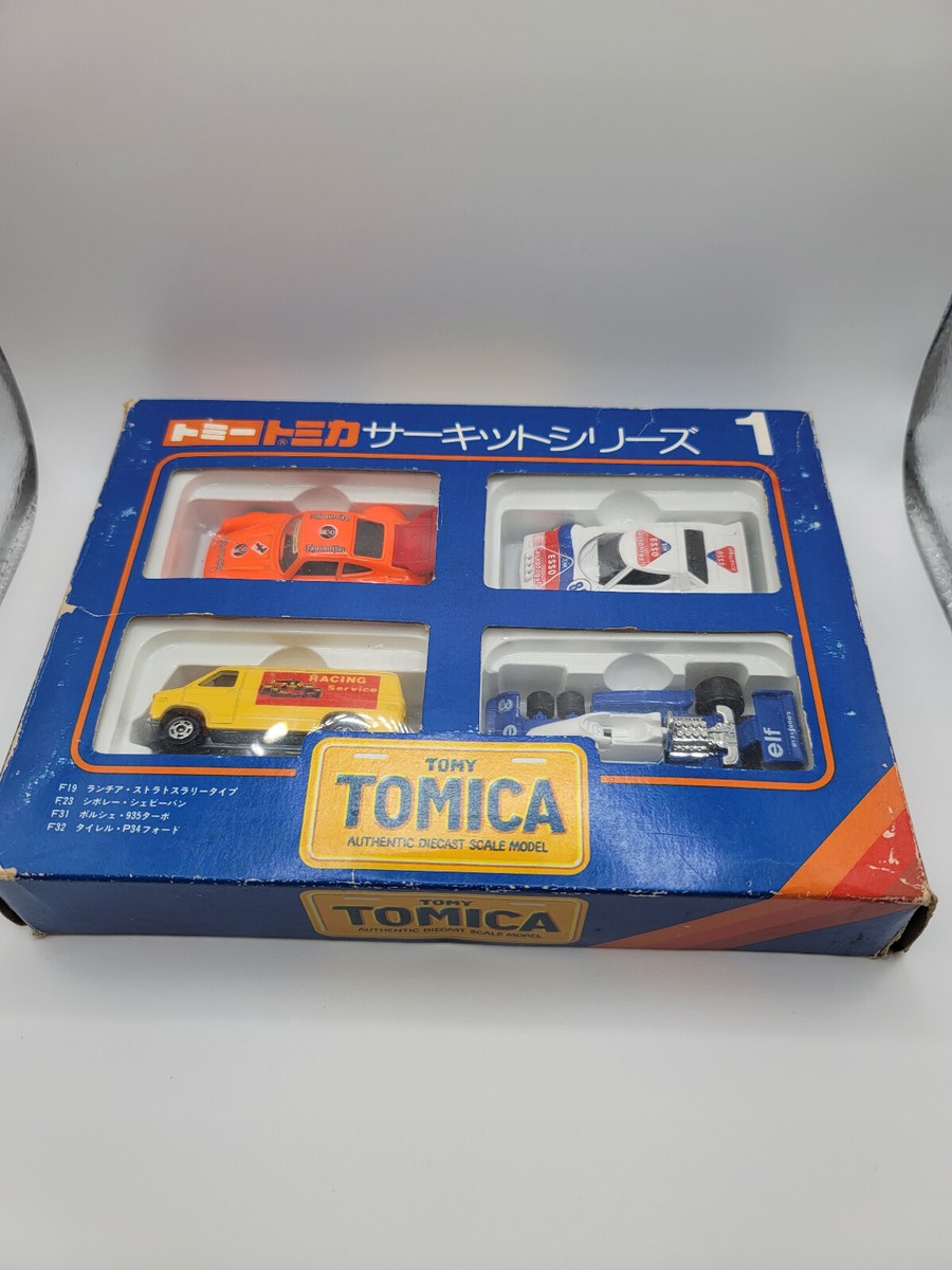 1/64 フィギュア 4体 1/64 TOMY TOMICA 1978 GIFT SET Circuit Series 4 PIECE VHTF