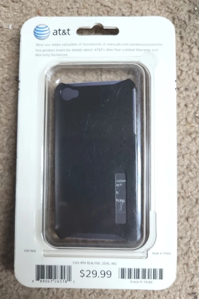 Funda combinada AT&T Incipio gel/carcasa negra silicona para iPhone NUEVA Y SELLADA Foto 3 de 4