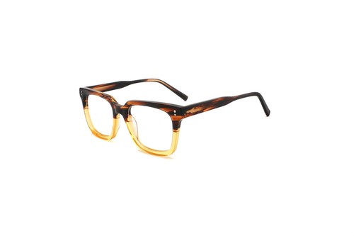 Square Eyeglasses Optical Premium Acetate Five-Barrel Arms VF0193 51-21-145 - Picture 8 of 15