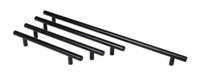GEDOTEC Poignée de Meuble Noir Balustrade Ø12 Du Dos D'Armoire Barre 128-320