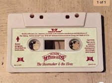 Worlds of Wonder Talking Mother Goose SHOEMAKER  THE ELVES Cassette Tape
