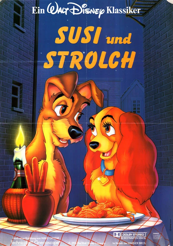 Susi und Strolch ORIGINAL A1 Kinoplakat Walt Disney / Clyde Geronimi / ZUSTAND - Bild 1 von 1