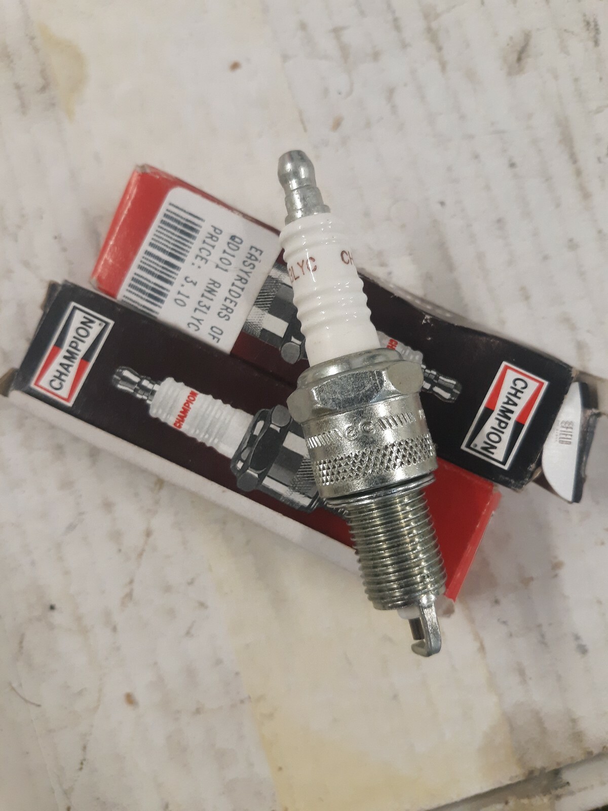 Champion 101 Rn13lyc Shovel Evo Spark Plugs pair