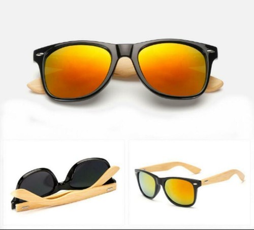 Hombres Mujeres Bambú Gafas de Sol Madera Retro Vintage Verano Gafas de Sol Nuevas - Imagen 13 de 28