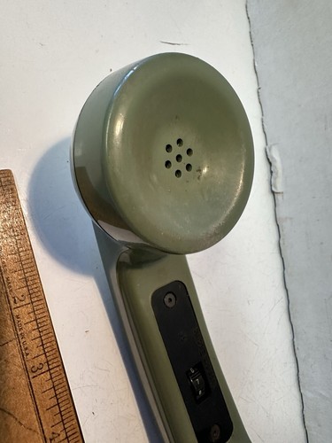 Vintage Western Electric Avocado Green G6 Handset with Volume Control Dial - Picture 2 of 8