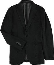 New 295 Bar III Knit Herringbone Unstructured Sport Coat Men's 38R black vented