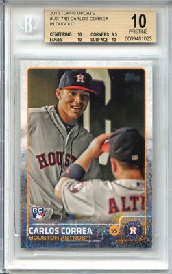 CARLOS CORREA 2015 Topps Update 174B Altuve SP image rookie BGS 10 PRISTINE