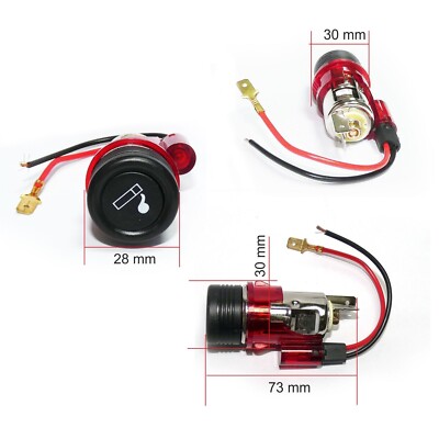Red Cigarette lighter PLUG & SOCKET FOR ALFA ROMEO
