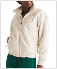 NWT The North Face Osito Lux Full Zip ULTRA SOFT Fleece Jacket White Dune XL
