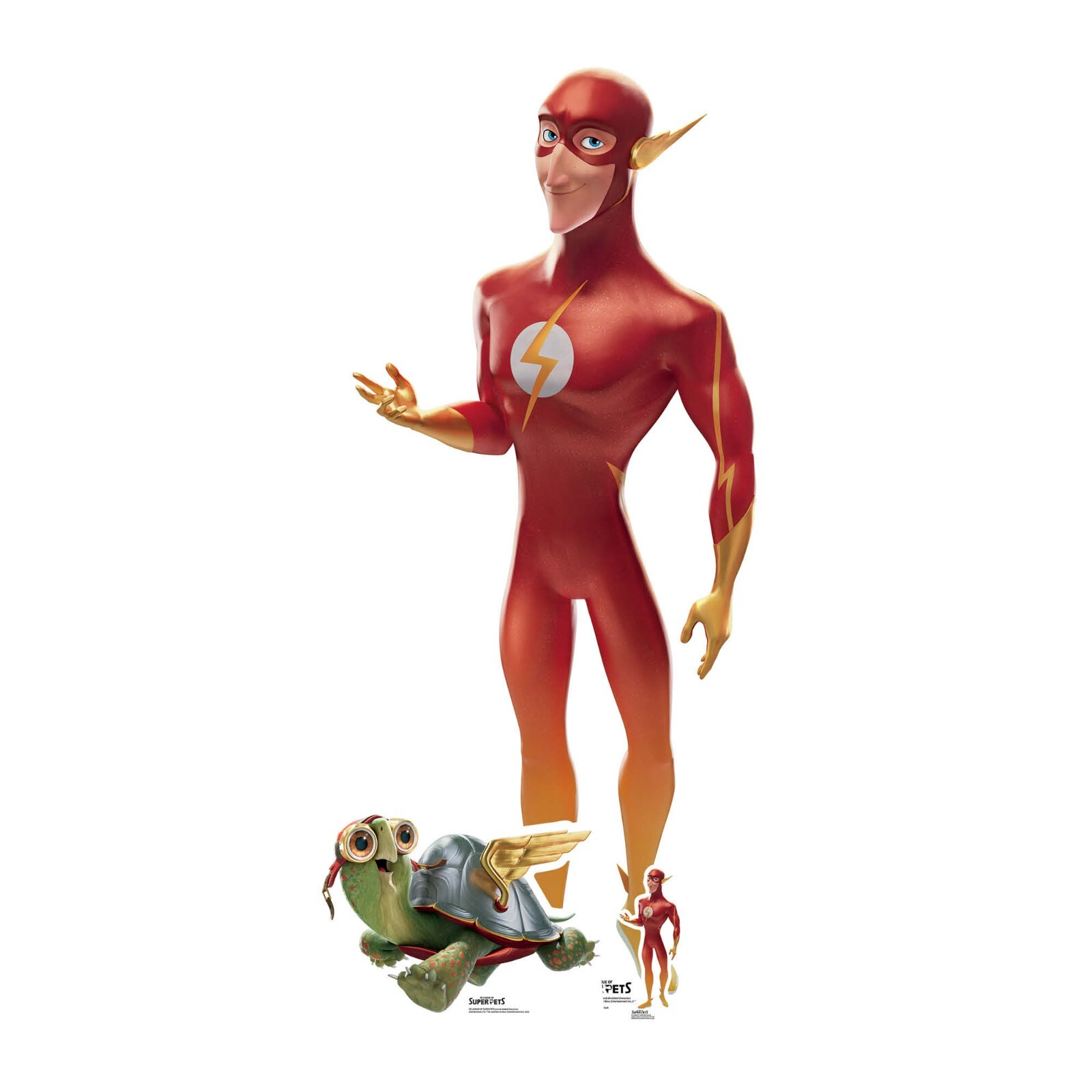 The Flash from DC League of Super-Pets Official Cardboard Cutout Lifesize & Mini