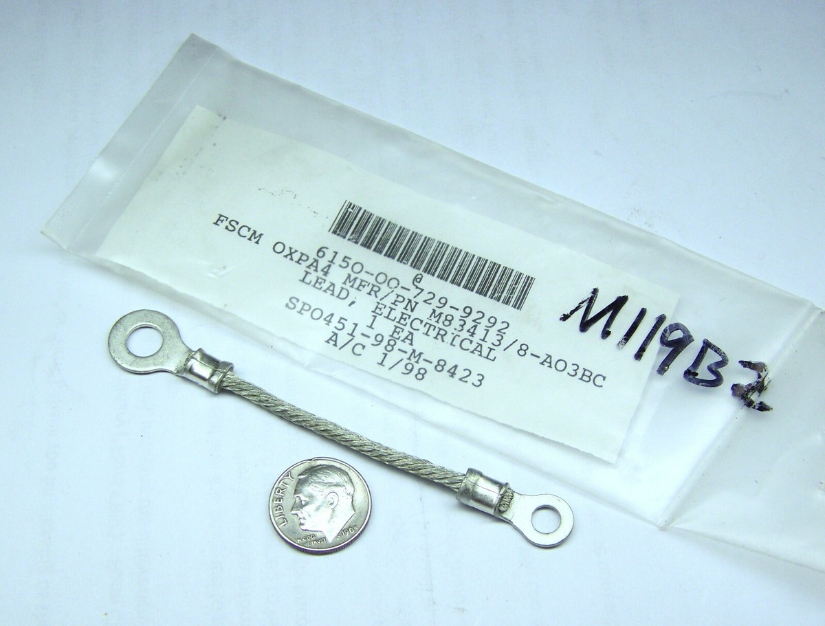 AF TECH M83413/8-A03BC NOS JUMPER GROUND LEAD ASSY 3.34
