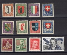 1923 ,26+27; P J; Armoiris et Pestalozzi; selon Scan; neuf **; Lot 10132