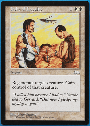 Debt of Loyalty Weatherlight NM (Reserved List MTG Magic Card) (506519) ABUGames - Picture 1 of 2